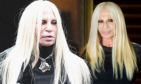 donatella versace now|donatella versace without make up.